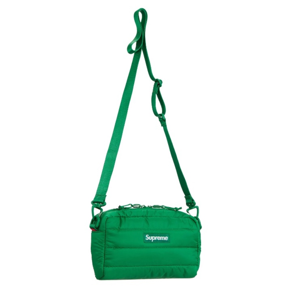Supreme green puffer crossbody bag